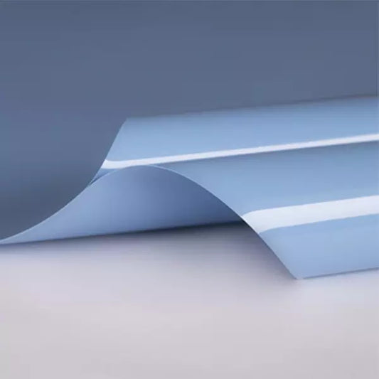 Lackspanndecke mit Keder Farbe 114 blau - Folienbreite bis 320 cm