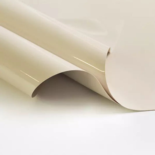 Lackspanndecke mit Keder Farbe 307 gelbgrün - Folienbreite bis 500 cm