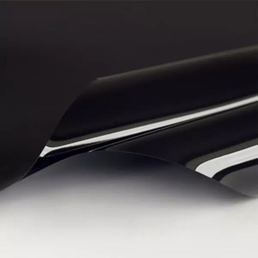 Lackspanndecke mit Keder Farbe 347 schwarz - Folienbreite bis 500 cm