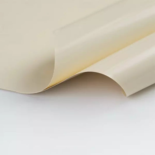 Lackpanndecke mit Keder Farbe 507 hellbeige - Folienbreite bis 500 cm