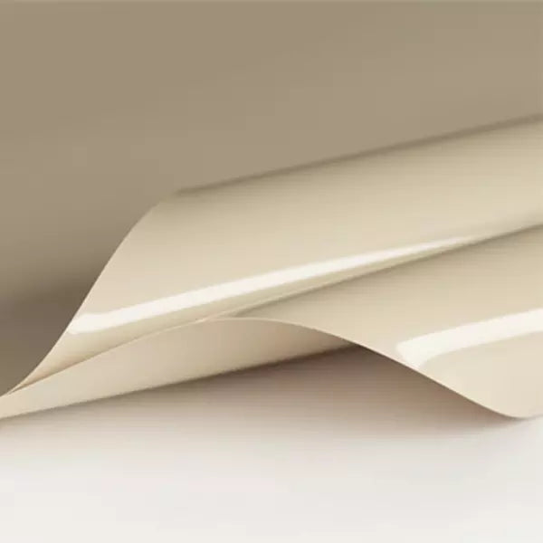 Lackspanndecke mit Keder Farbe 511 beige - Folienbreite bis 500 cm