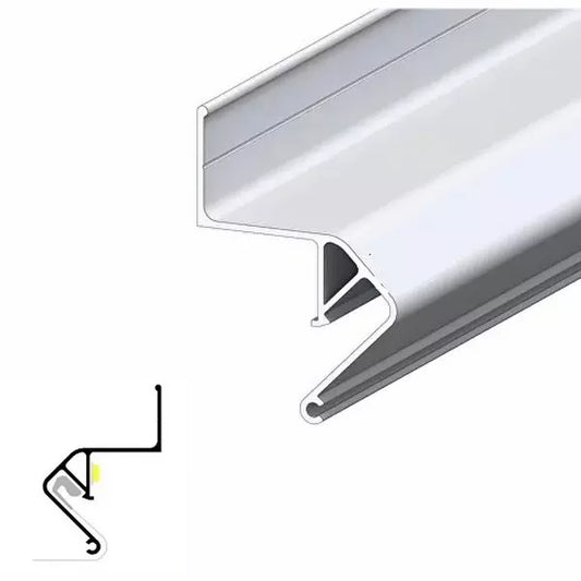 Alu Spanndecken Wandprofil weiß für LED Randbeleuchtung - keine Abdeckung notwendig