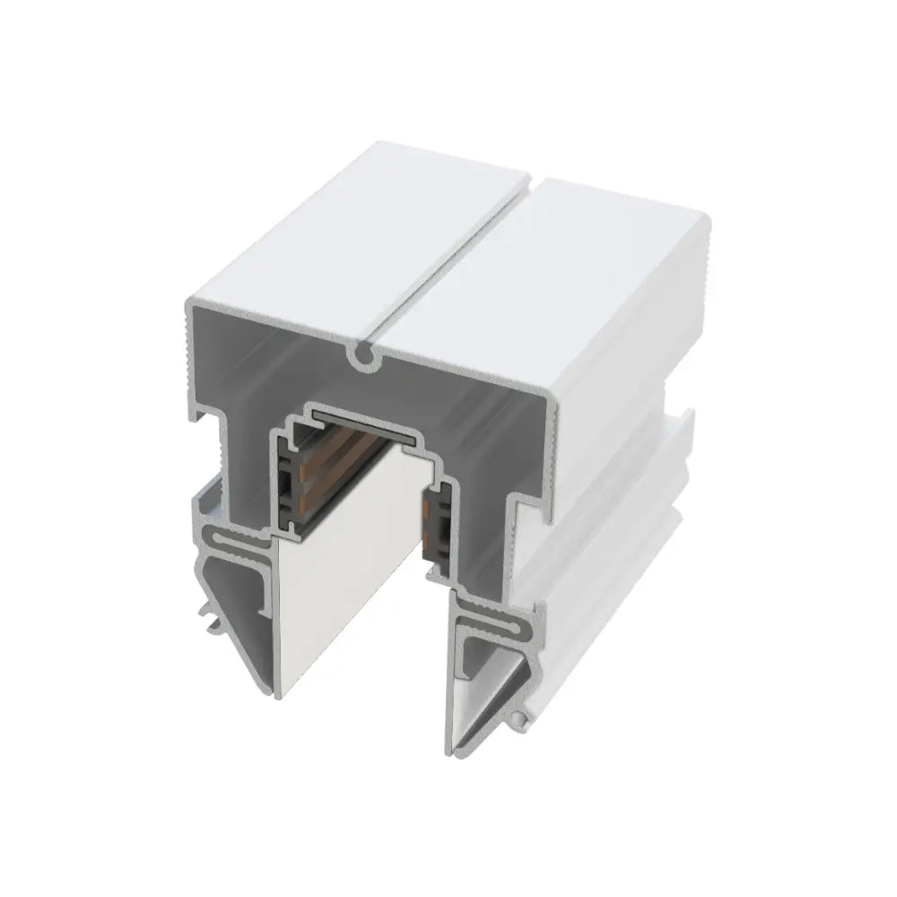 Weiße Magnet Schiene für 48V LED Leuchten bei Spanndecken