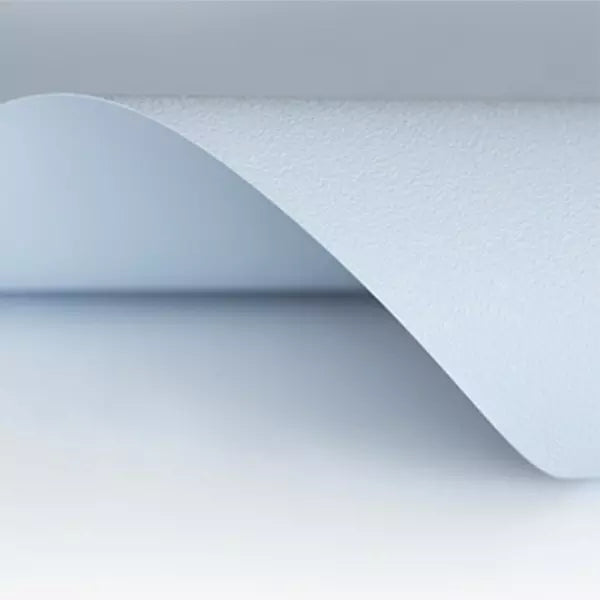 Matte Spanndecke mit Keder Farbe 110 hellblau - Folienbreite bis 320 cm