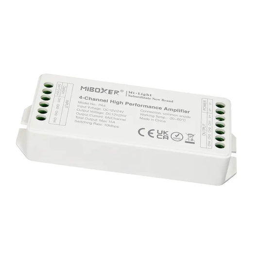 MiBoxer PA4 LED Verstärker Amplifier 4 Kanal 15A für RGBW LED Streifen