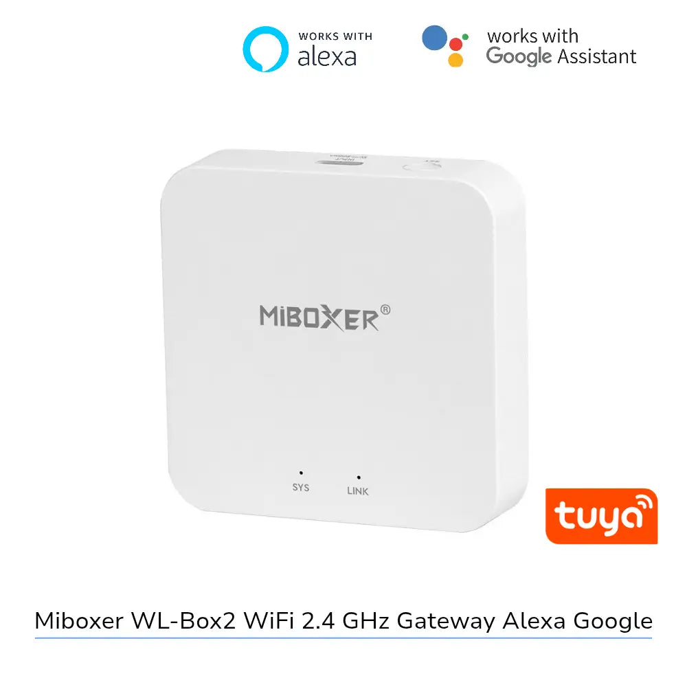 MiBoxer WL-BOX2 WLAN Gateway zur Steuerung von 2.4GHz LED Controllern per App und Alexa