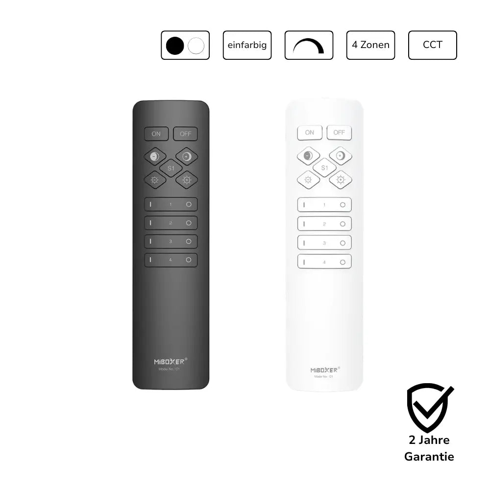 MiBoxer C1 4 Zonen RF Fernbedienung LED Controller weiß