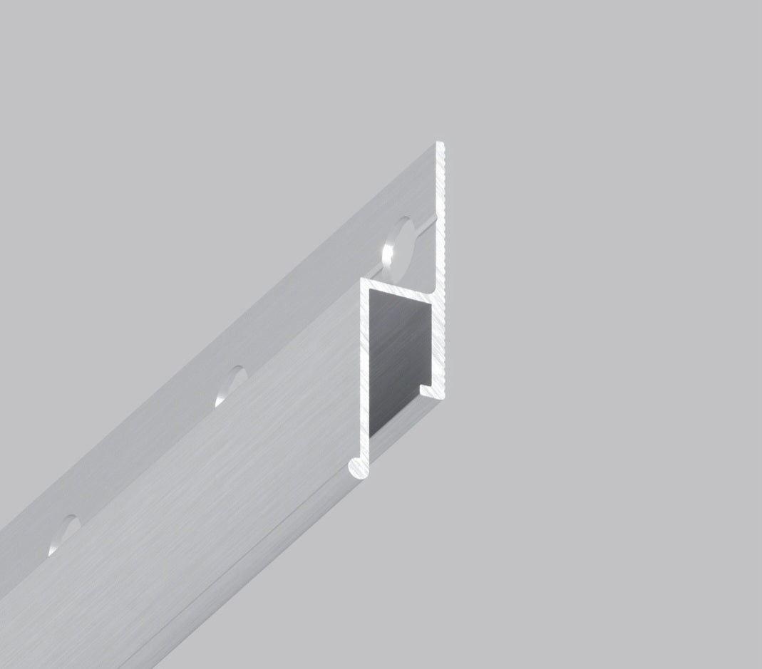 Alu Spanndecken Wandprofil perforiert mit Schattenfuge