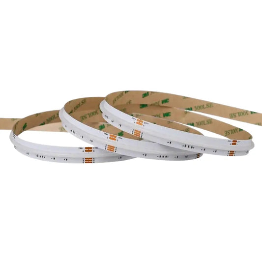 Premium COB LED RGBW Streifen 24V mit 6500K Kaltweiß, CRI >90, 16W/m, 896 LEDs/m, 12mm breit und IP20