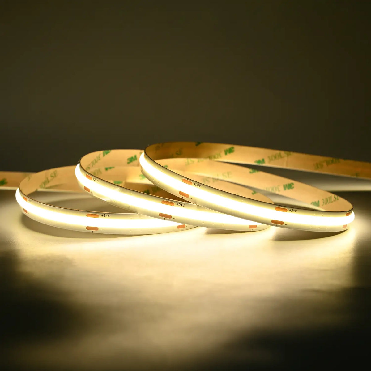 Premium COB LED Streifen 24V 5m mit 4000K Neutralweiß und CRI >90