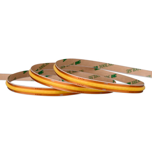 Premium 24V COB LED Streifen 8mm breit IP20 für punktfreie Beleuchtung