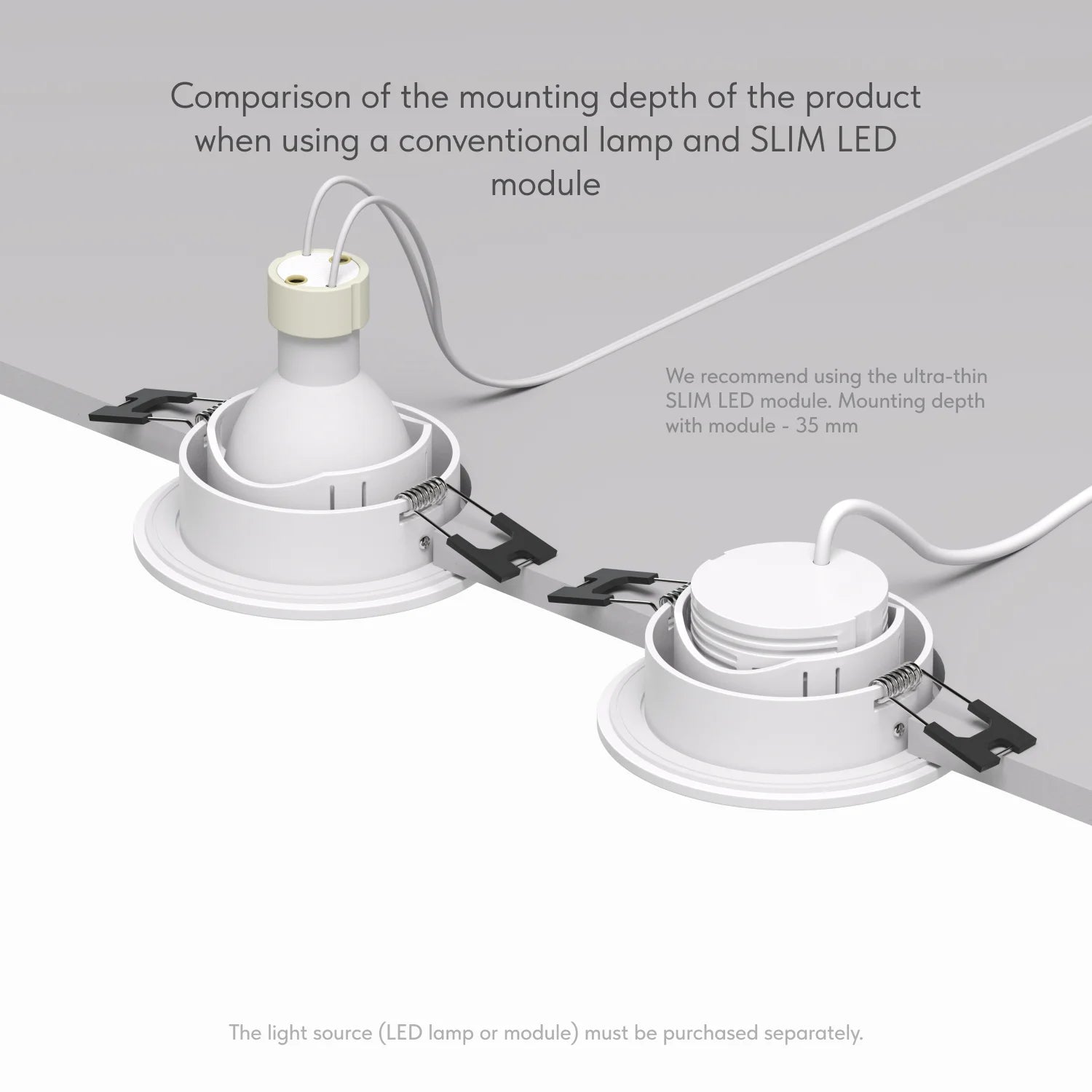 Wasserfester GU10-Deckenspot in mattweiß mit schwenkbarer Beleuchtungsrichtung