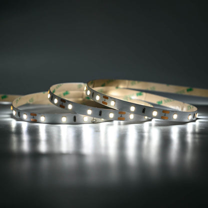 Premium LED Streifen 12V Strip 5M 4,8W/m 60LEDs/m 8mm - Lichtfarbe: neutralweiß 4000K - Schutzart: IP20
