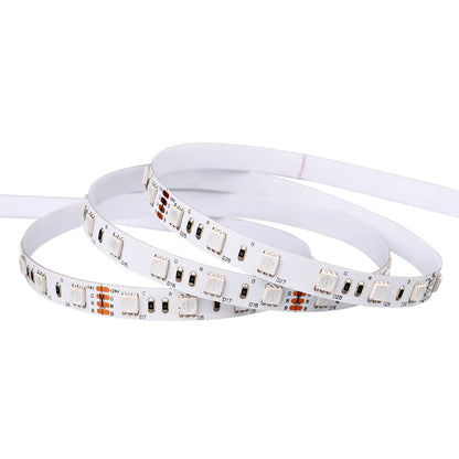 Premium RGB LED Streifen 24V mit 5 Metern Länge, 14,4W pro Meter und 60 LEDs pro Meter, IP20 für Innenräume.