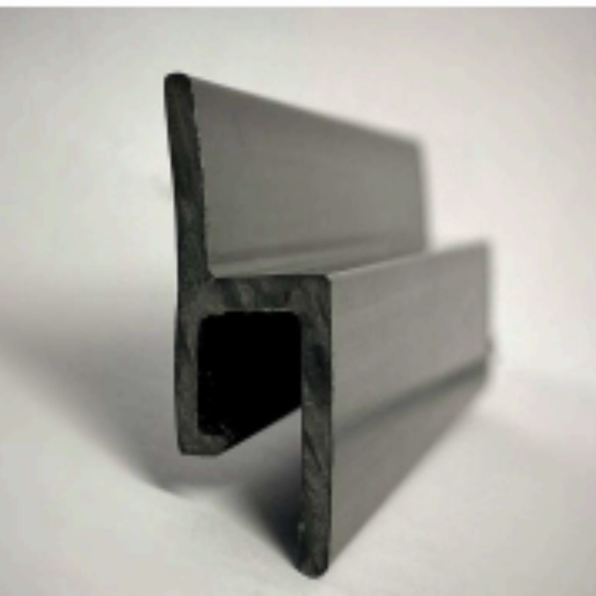 PVC Wandprofil schwarz mit Schattenfuge für PVC Spanndecken 100 Meter