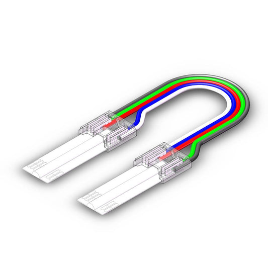 12mm RGB CCT COB LED Strip zu Strip Verbinder mit 15cm Kabel und 6 Pin Anschluss für RGB CCT COB LED Streifen