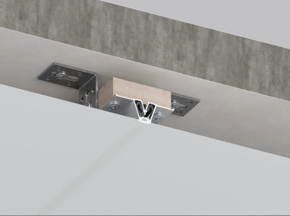 Spanndecken Trennprofil aus Aluminium mit sauberem Abschluss