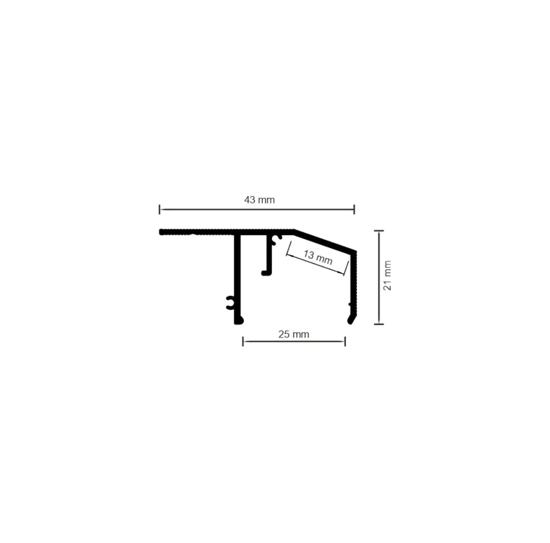 Spanndecken Aluminiumprofil 04-20 für moderne indirekte LED Beleuchtung an der Decke mit Diffusor