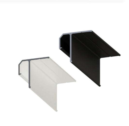 Spanndecken Aluminium Deckenprofile weiß und schwarz matt