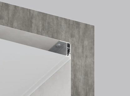 Hochwertiges Alu Universalprofil mit Abdeckleiste für Spanndecken