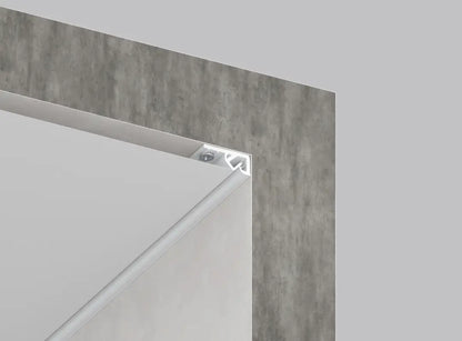 Weißes Textil-Deckenprofil zur Deckenmontage