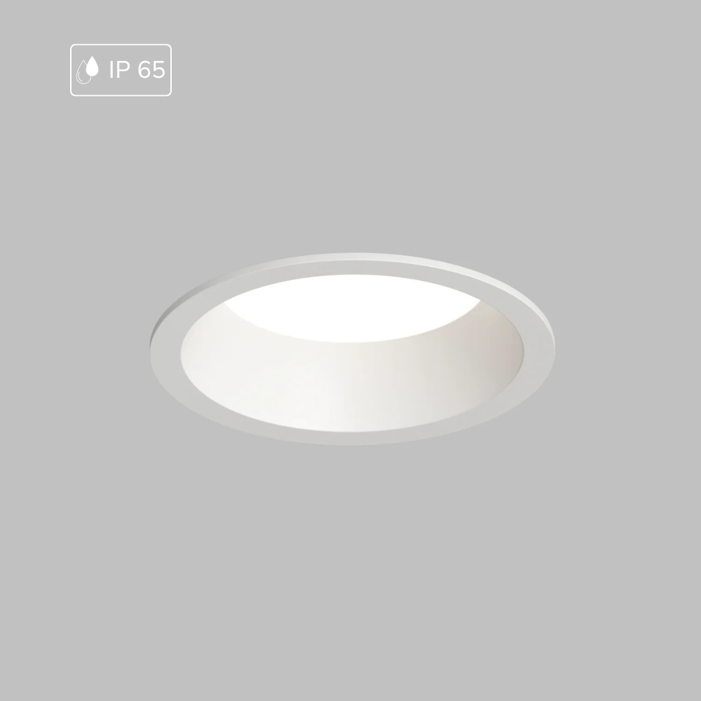 Hochwertiger GU10 Einbaustrahler IP65 wasserdicht matt weiß