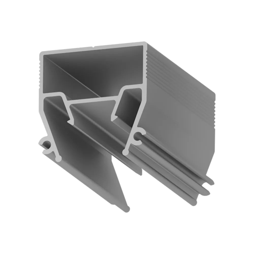 Aluminium Spanndecken LED Lichtkanal Profil 20 mm breit mit Diffusor-Abdeckung