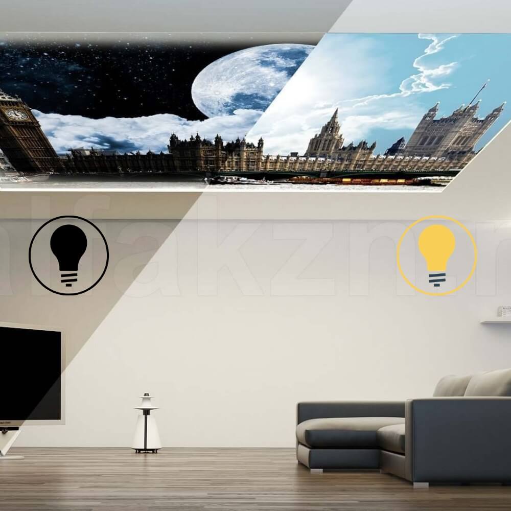 Double Vision PVC Spanndecke mit Keder - Folienbreite bis 320 cm