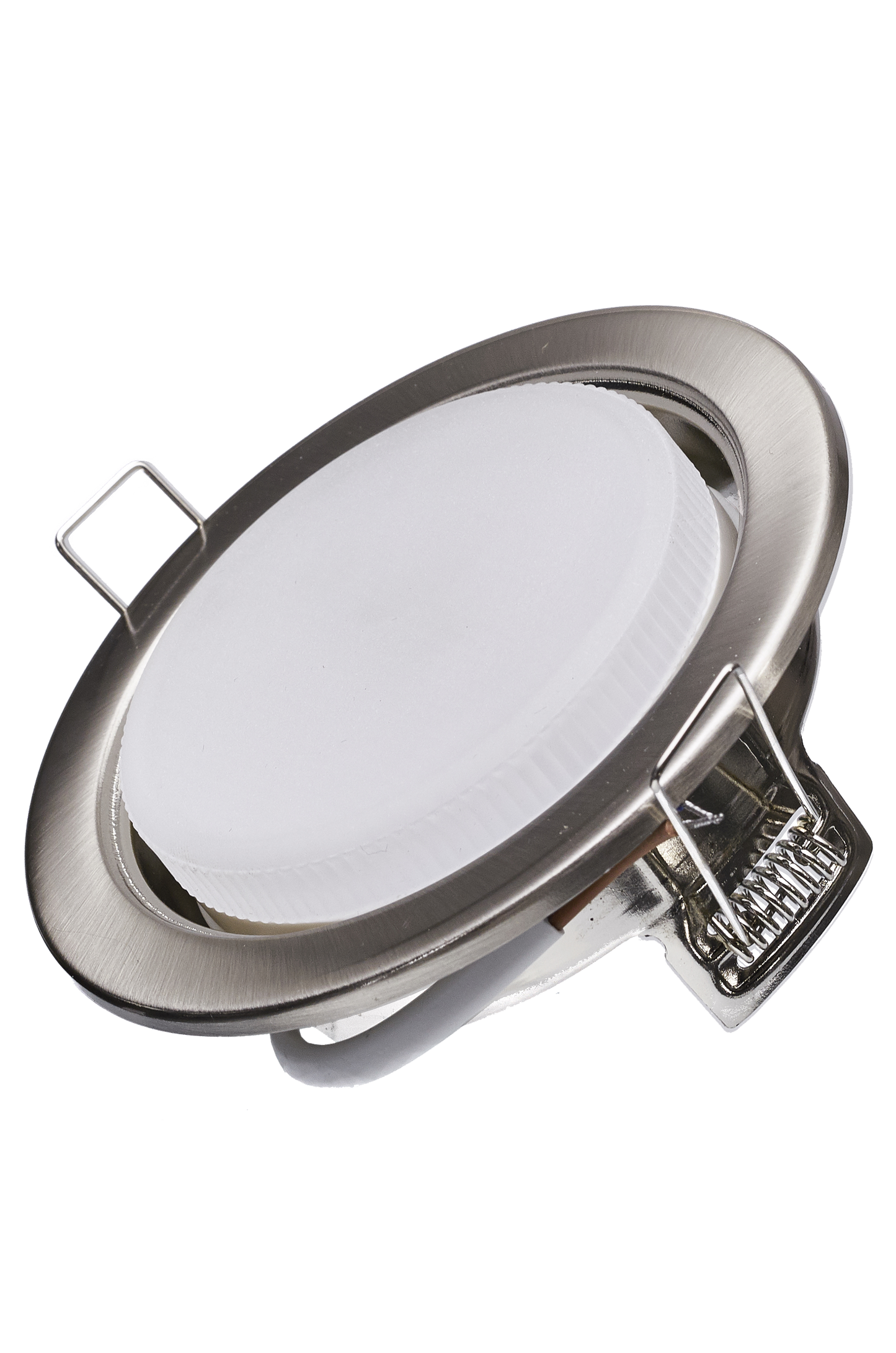 Einbaustrahler Fassung Einbauspot GX53 Farbe: weiß, Edelstahl gebürstet, schwarz chrom, chrom + LED Lampe 7 W / 8W