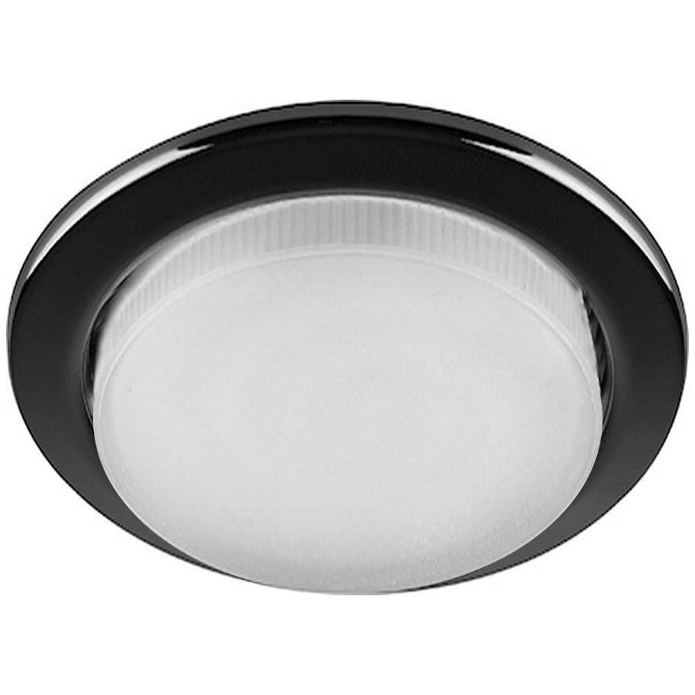 Einbaustrahler Fassung Einbauspot GX53 Farbe: weiß, Edelstahl gebürstet, schwarz chrom, chrom + LED Lampe 7 W / 8W