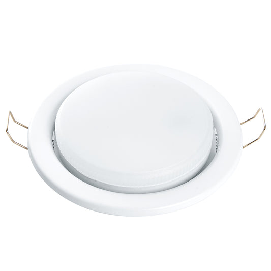 Einbaustrahler Fassung Einbauspot GX53 Farbe: weiß, Edelstahl gebürstet, schwarz chrom, chrom + LED Lampe 7 W / 8W