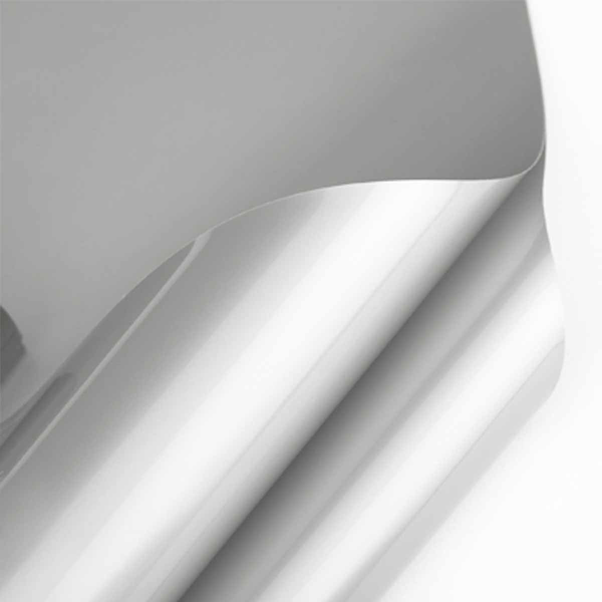 Spanndecke metallic mit Keder Farbe 81 hellgrau - Folienbreite bis 320 cm