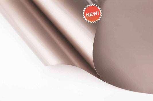 Spanndecke metallic mit Keder Farbe 91 rosagold - Folienbreite bis 320 cm