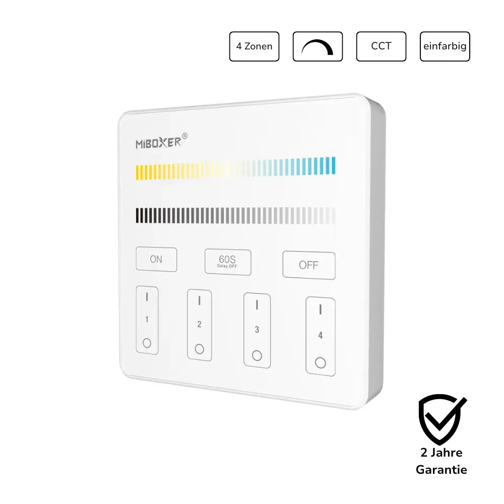 MiBoxer B2 LED Wandpanel 4 Zonen CCT Controller