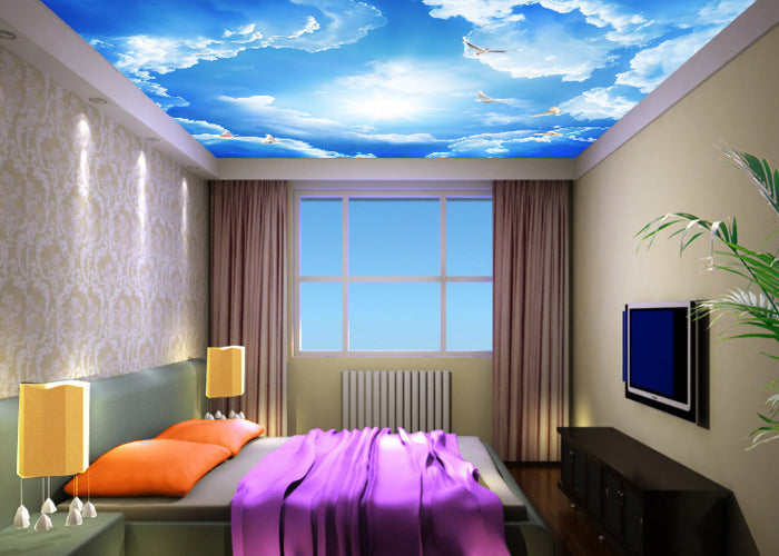 PVC Spanndecke mit Keder mit UV Fotodruck - Folienbreite bis 320 cm