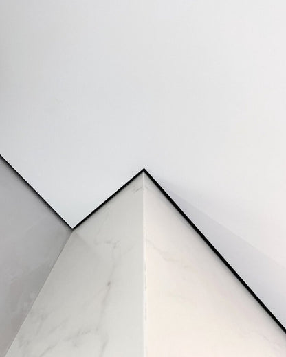 Eurokraab Alu Spanndecken Wandprofil mit Schattenfuge schwarz