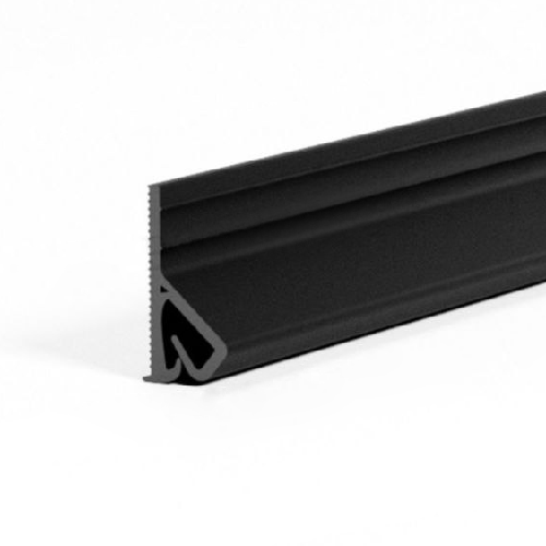 PVC Wandprofil schwarz perforiert für Textil Gewebe Spanndecken