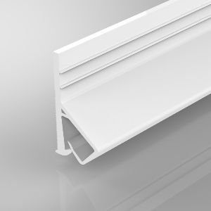 PVC Wandprofil weiß perforiert für Textil Gewebe Spanndecken