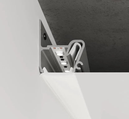Alu Spanndecken Wandprofil für LED Randbeleuchtung