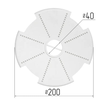 Spanndecken Unterkonstruktion für Deckenleuchte rund 200