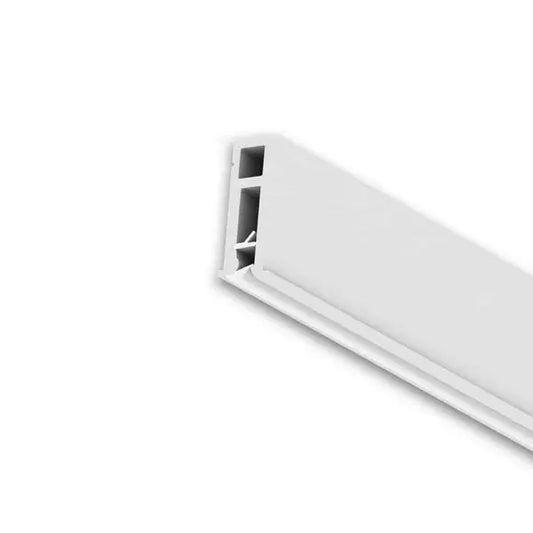 PVC Wandprofil weiß universell für Textil und PVC Spanndecken 50 Meter