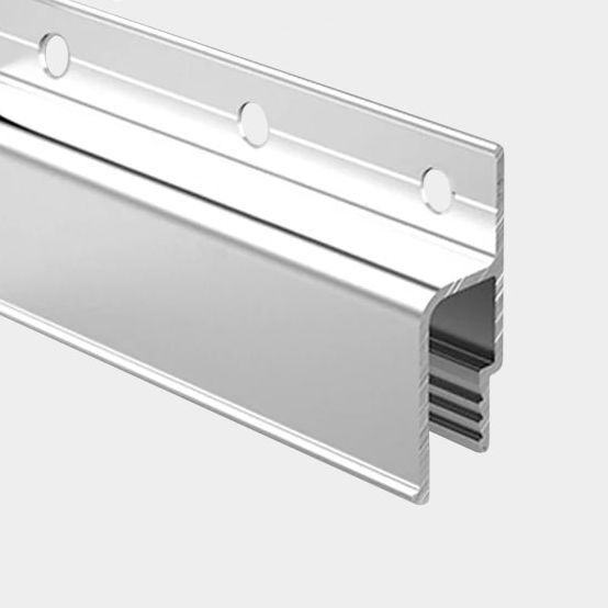Alu Spanndecken Wandprofil perforiert für PVC Spanndecken - Abdeckleiste möglich
